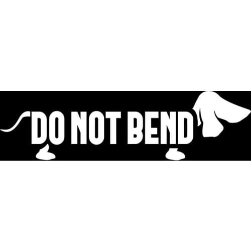 Car Stying Do Not Bend Dachshund Decal Wiener Dog Sticker Window Car Sticker Decal Jdm