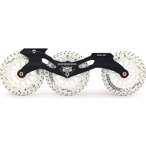 Flying Eagle Supersonic Inline Speed Skate Frame 3X110mm 85A LED Lazerwheels Or Firestone Tires ILQ-9 Bearings Aluminum 9.8