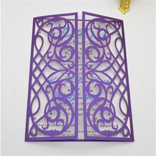 Wedding Decoration & Gift Use and Card Product Type laser cut new design chinese wedding invitation card