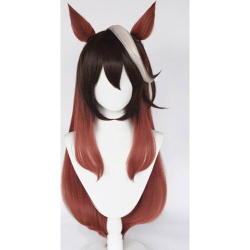 Pretty Derby Symboli Rudolf Cosplay Wig Heat Resistant Synthetic Hair Carnival Halloween Party Props