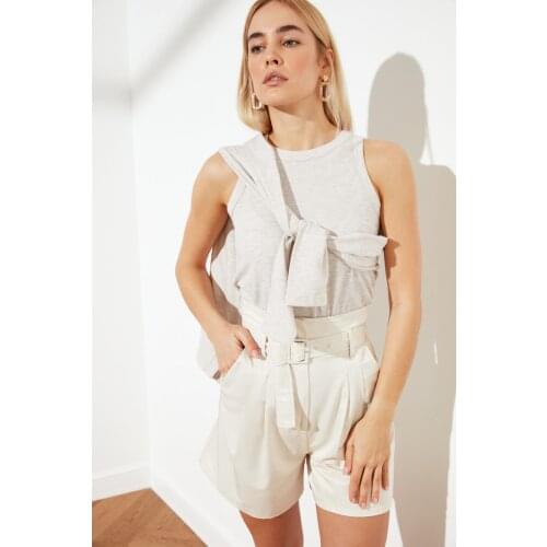 Trendyol Sleeveless Knitted Undershirt TWOSS21AL0032