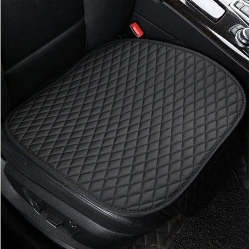 Universal Leather Front Car Seat Cover Cushion Four Seasons Waterproof Storage General Anti Slip Seat Protector Interior