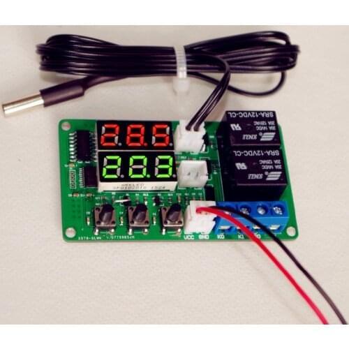 High-precision thermostat upper and lower limit two-way relay control alarm breeding greenhouse vent adjustment