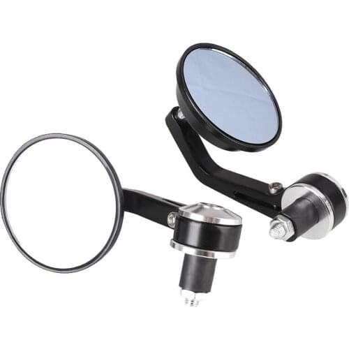 7/8 Inch 22MM Universal Motorcycle Rearview Mirror Aluminum Alloy Round Shaped Motorcycle Rear View Mirror