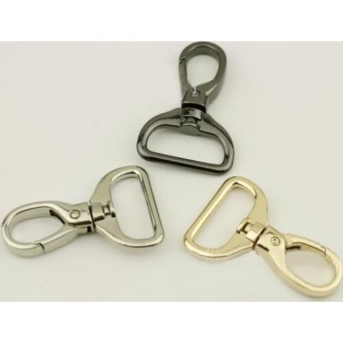 10 Pieces Luggage Hardware Shoulder Strap Hook Buckle Jewelry Light Gold Keychain Large Lobster Clasp Metal Connection Buckles