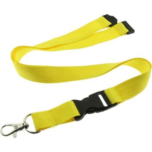 100pcs/lot Yellow Lanyard No Imprint 1inch wide Necklace String E-Cigarette Neck Strap Phone Rope Wholesale Lanyards