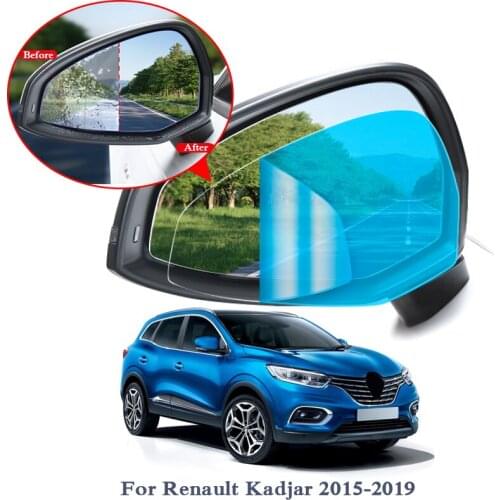 2PCS Anti Fog Car Window Clear Film Car Rearview Mirror Protective Film For Renault Kadjar Koleos 15-19 Waterproof Car Sticker
