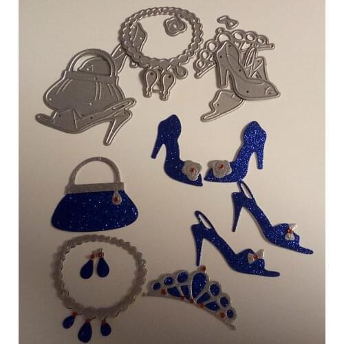 2021 Lady Shoes Necklace Metal Cutting Dies For Photo Album Embossing Paper Cards Making