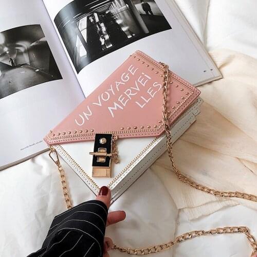 2021 Casual Solid Pu Leather Crossbody Bags For Women with Scarves Golden Chain Messenger Bags Mini Small Flap Bag Girls