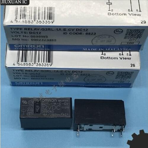 5pcs/lot [In stock] Relay G2RL-1A-E-CV-12VDC G2RL-1A-E-CV 12VDC 16A 6pins