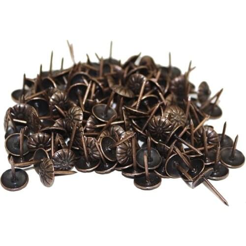 500 Upholstery Nails, Furniture Nails, Floral Pattern Nails, Furniture, Sofa, Photo Fastener, 11 x 17cm GM002