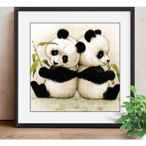 5D DIY Diamond Painting Panda Diamond Mosaic Animal Full Square Drill Diamond Embroidery Handmade Decor Gift