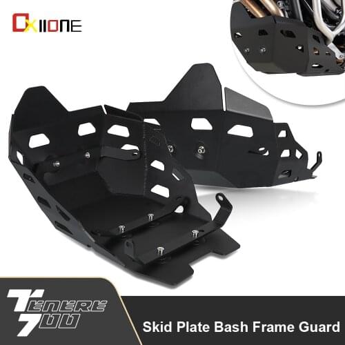 For Yamaha Tenere 700 Motorcycle Aluminum Skid Plate Bash Frame Guard Tenere 700 T7 Rally Tenere T7 2019 2020 2021 Accessories