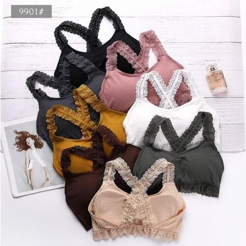 3D Sexy Lingerie Seamless Bra Top Bra Push Up Bralette Brassiere Women Underwear cotton lace back wrapped girls running vest top