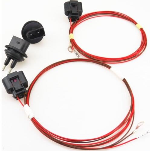 FHAWKEYEQ Washer Fluid Level Sensor Water Level Switch + Cable Socket For VW Golf Passat Bora POLO Tiguan Caddy A4 A6 7M0919376