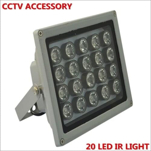 1pcs 20 high power IR LED illuminator Outdoor security lighting CCTV IR infrared night vision lamp For surveillance CCTV camera