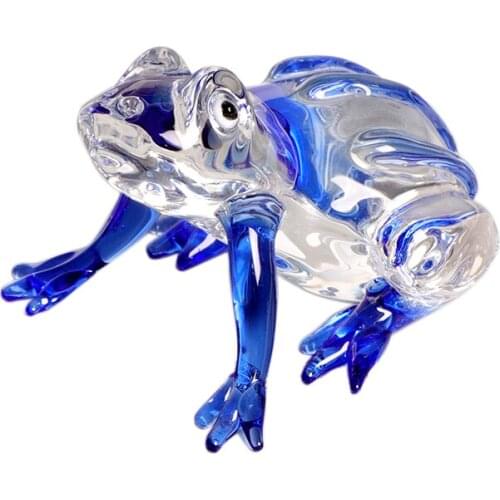 K9 Crystal Frog Figurine Miniature Handmade Crystal Craft Birthday Gift Ornament Paperweight Home Decoration Accessories Toys