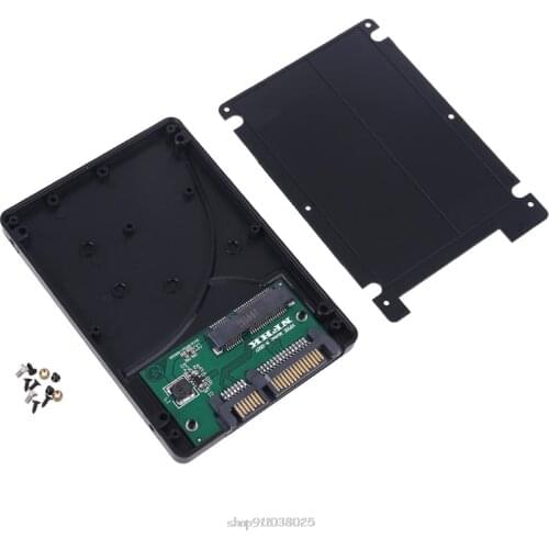 7mm mSATA SSD to 2.5 Inch SATA Adapter Enclosure Converter Hard Disk Drive Box External HDD Case D08 20 Dropship