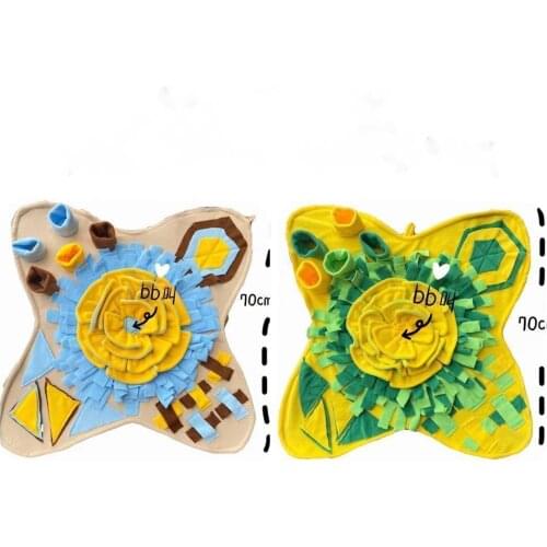 Dog Mat Sniffing Pad Blanket Puppy Training Puzzle ToyDog toys Pet Slow Feeder Snuffle Mat IQ Foraging Skills Training Feeding