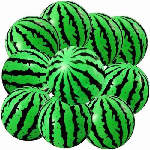 Creative Watermelon Bouncy Ball for Gashapon Machine Pattern Rubber Jumping Ball, Popular Toy Among Asian Children