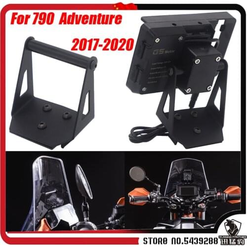 Compatible FOR KTM 790 ADVENTURE S R 2017 2018 2019 2020 Motorcycle GPS Navigation GPS Plate Bracket Adapt Holder