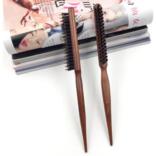 Hot Sellling Wooden Bristle Hairstyling Brush Factory Direct Sell Hair fluffy Brush Comb In Light Weight Hair Curling Brush Y-9
