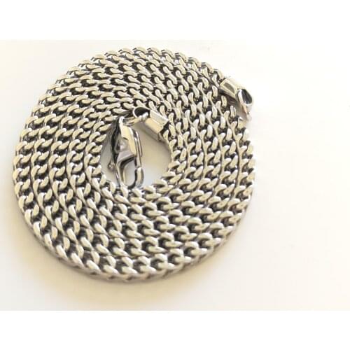 3mm small fine chain rope, Cuban, Franco