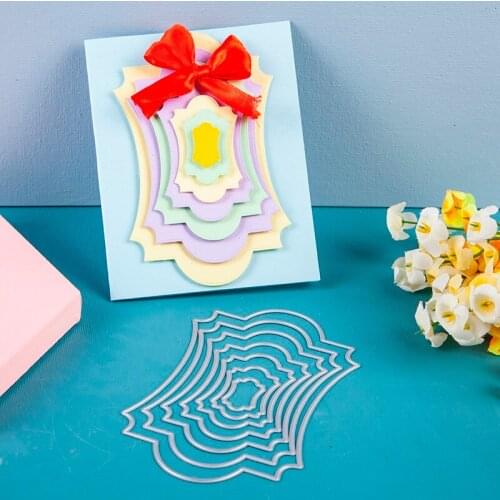 Layers Irregular frame metal cutting dies cut die mold Scrapbook paper craft knife mould blade punch stencils dies