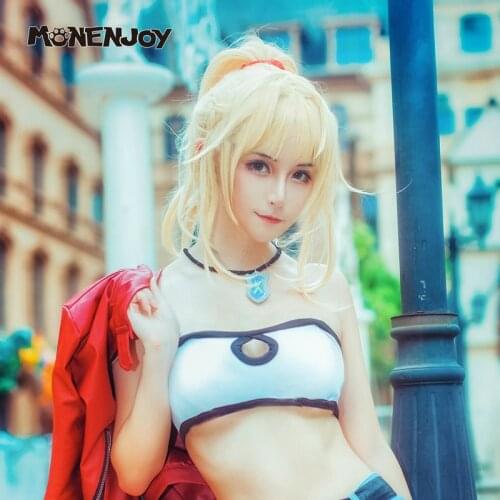 Monenjoy Fate Grand Order Mordred Cosplay Wig FGO Apocrypha Knight of Treachery Cos Hair