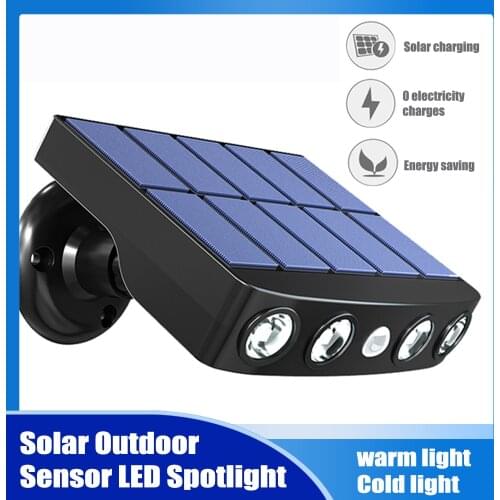 Powerful Solar Light Outdoor Motion Sensor Waterproof Garden LED Solar Lamp Spotlights For Garden Path Street Led Wall Light