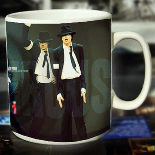 New Michael Jackson Ceramic Coffee Mug White Color Or Color Changed Cup Dangerous---Loveful