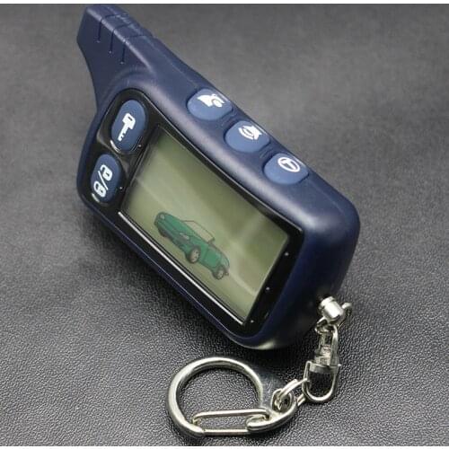 Tomahawk TZ9010 LCD Remote Controller Keychain,TZ-9010 Key Chain Fob for Vehicle Security 2-Way Car Alarm System TZ 9010