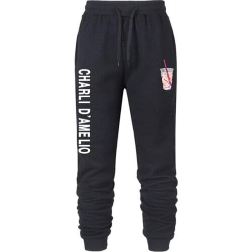 Jogging Pants Men Charli Damelio Merch Sweatpants charlie damelio print Trousers Unisex Japan Streetwear Mens Sportswear Bottom