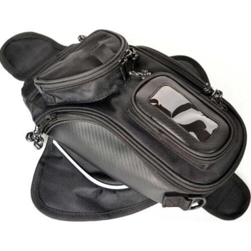 Motorcycle Oil Fuel Tank Waterproof Shoulder Sling Bag Travel Luggage Rear Seat Bag Magnetic Multifunction High Capacity Outdoor