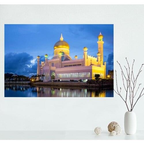 Custom Brunei Canvas Poster Bedroom Home Decoration Wall Poster Art Print Silk Fabric Gift For Children 50x75CM,60x90CM