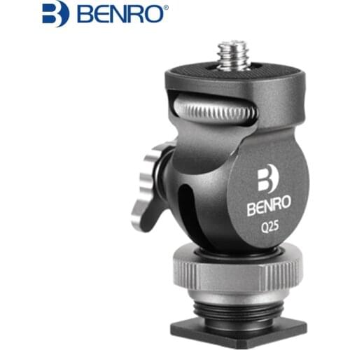 Benro cold shoe mouth two-dimensional Q25 mobile phone camera camera universal type quick lock head