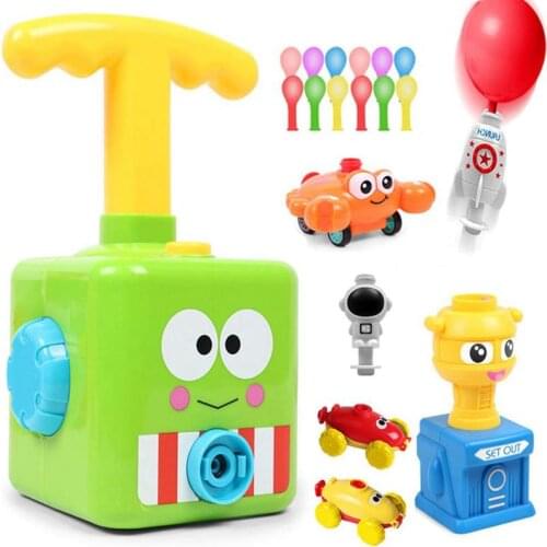 Inertial Air Power Balloon Car Toy Puzzle Fun Educational Toys For Kids Car Toys Science Experiment Toy for Children Gift