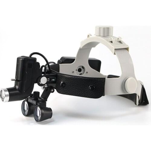 High Quality Wireless 5WLED Medical Headlamp Surgical Headlight Illuminator+2.5/3.5X Binocular Magnifier Dental Loupes