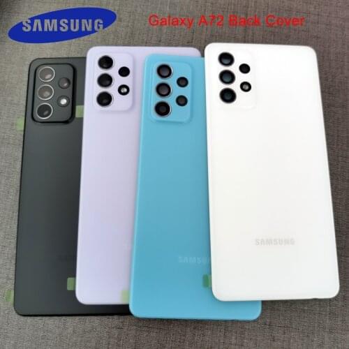 Samsung Galaxy A72 Back Battery Cover Door Rear Housing Cover Replacement With Camera Lens For Galaxy a72 A 72 A725 Phone Case