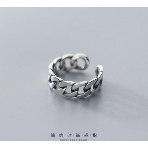 Punk Vintage Hollow Chain Rings For Women Boho Female Charms Jewelry Men Antique Knuckle Ring Fashion Party Gift