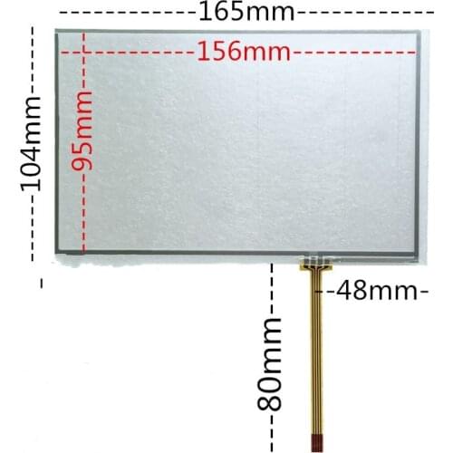 165*104 new 7.1 inch touch screen for at070tn83 v.1 touch panel