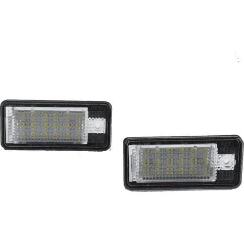 Canbus LED License plate light number plate lamp for Audi A3 A4 S4 RS4 B6 B7 A6 RS6 S6 C6 A5 S5 2D Cabrio Q7 A8 S8 RS4 Avant