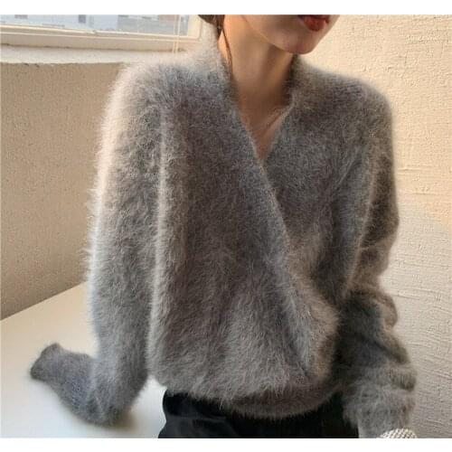2021 Women Clothing Sweater Women Winter Pullover Knitting Overszie Tops Loose Sweaters Knitted Outerwear Female Dropshipping