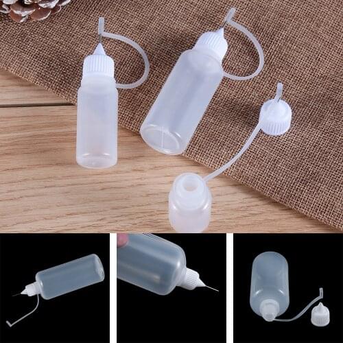 5pcs/set 5/10/20/30/50/100ML Glue Applicator Needle Squeeze Bottle for Paper Quilling DIY Scrapbooking Craft Glue Applicator