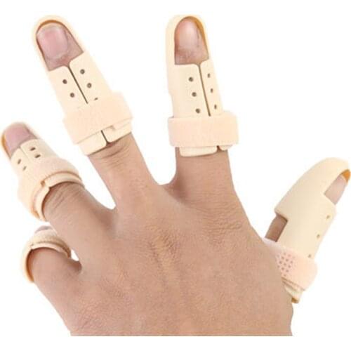 5Pcs/lot Finger Splint Brace Adjustable Finger Support Protector Pedicure Tools Arthritis Joint Finger Injury Brace Pain Relief