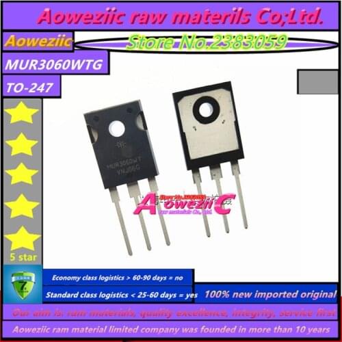 Aoweziic 2019+ 100% new imported original MUR3060WTG MUR3060WT TO-247 Fast Recovery Rectifier Diode 30A 600V