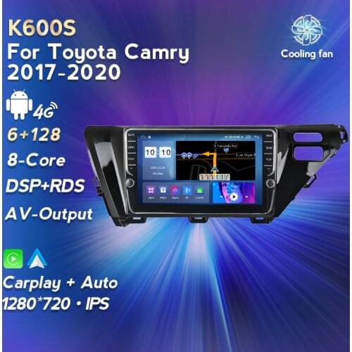 For Toyota Camry 8 XV 70 2017 2018 2019 2020 Car Radio Multimedia Video Player Navigation stereo GPS Android 11 IPS NO 2 din DVD
