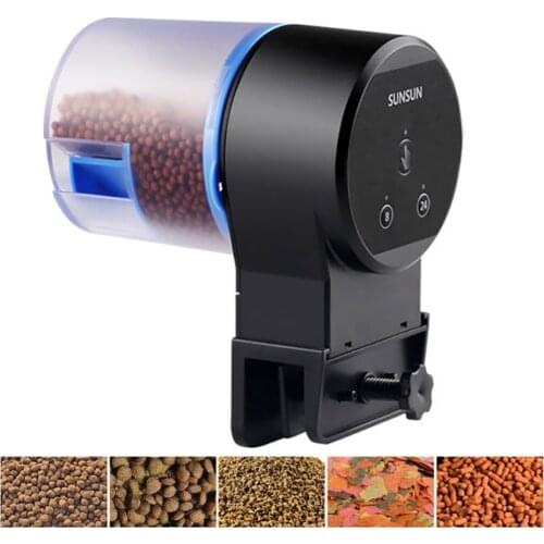 Sunsun Automatic Feeder Aquarium Goldfish Smart Timing Auto Fish Feeder Timer Food Feeding 8/12/24 hours Timer Feeding