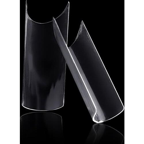 100pcs French False Nails Long Ballerina Full Coverage Techniques High Heel False Nail Design Nail Art