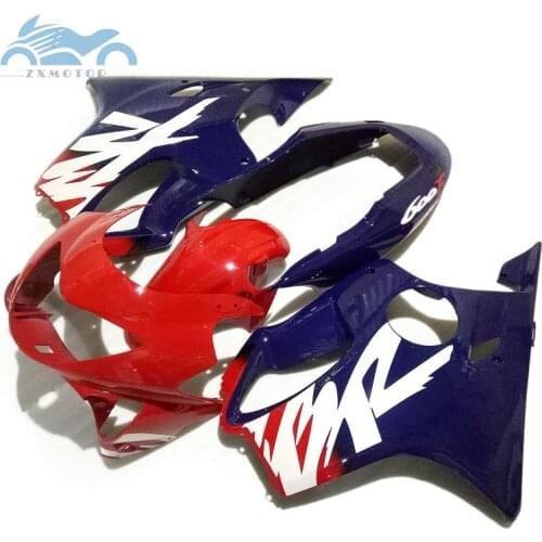 Custom high grade fairings kit for HONDA 1999 2000 CBR 600 F4 red blue 99 00 cbr600 f4 body repair parts fairings kit NE4